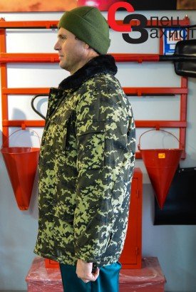 бушлат з хутряним коміром 