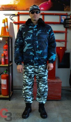 бушлат спецодежда  синий камуфляж