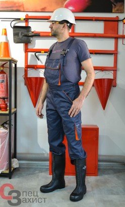 напівкомбінезон сірий робочий